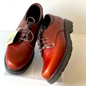 Deer Stags Comfort Footwear Men’s Brown Leather Oxford Boots Brentwood, 10W